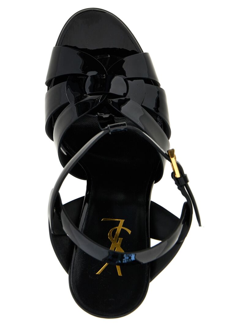 'Tribute' sandals 100% calfskin leather SAINT LAURENT Black