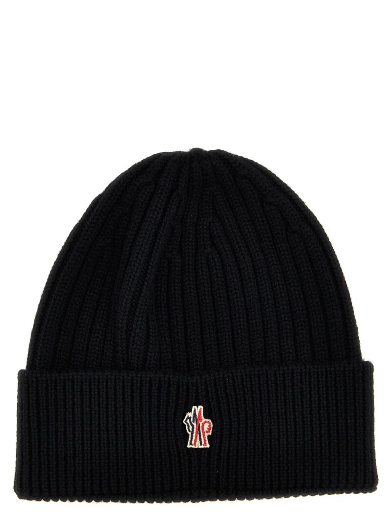 Logo embroidery beanie MONCLER GRENOBLE Black