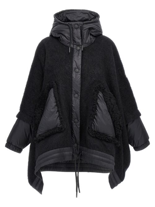 Felt nylon cape MONCLER GRENOBLE Black