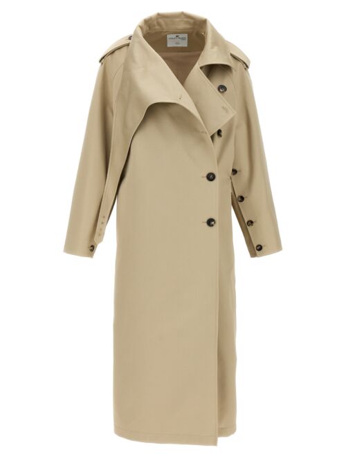 'Long Oblique' trench coat COURREGES Beige