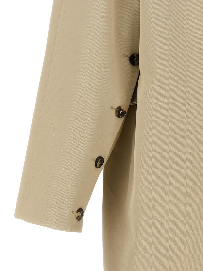 'Long Oblique' trench coat 100% cotton COURREGES Beige