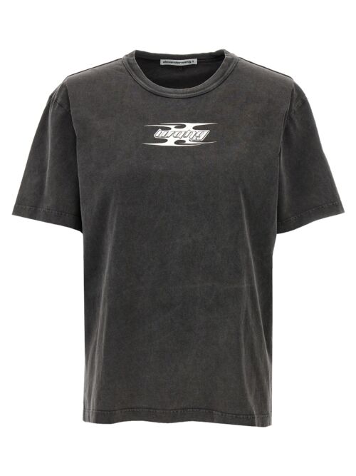 Logo T-shirt T BY ALEXANDER WANG Gray