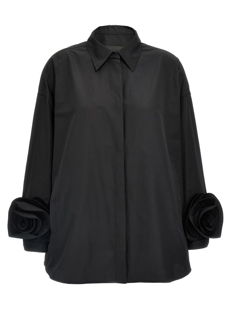 Valentino micro faille overshirt VALENTINO GARAVANI Black