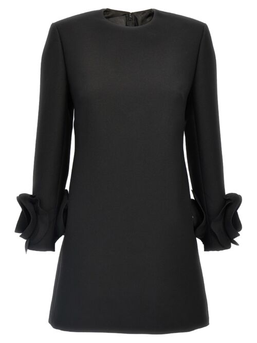 Valentino rose detail dress VALENTINO GARAVANI Black