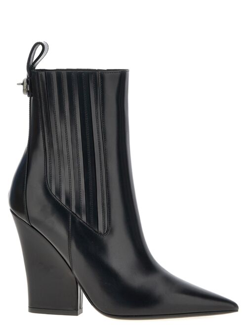 Valentino Garavani 'VLogo Lockette' ankle boots VALENTINO GARAVANI Black