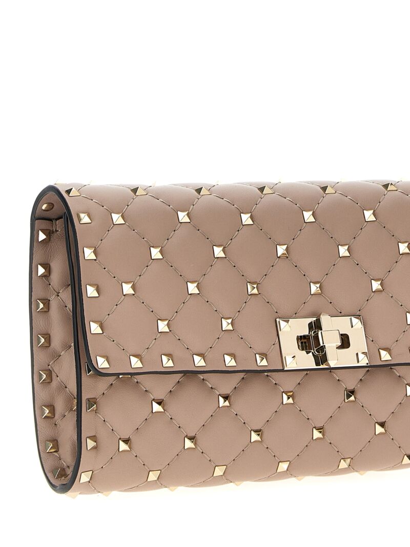 Valentino Garavani 'Rockstud Spike' shoulder bag Woman VALENTINO GARAVANI Beige