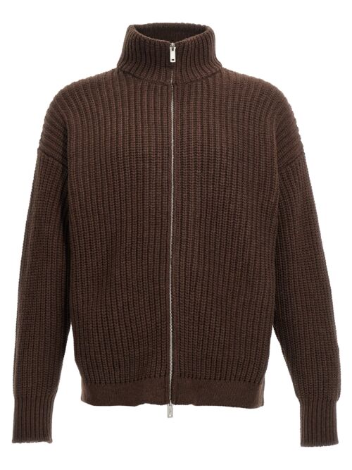 Wool cardigan EMPORIO ARMANI Brown