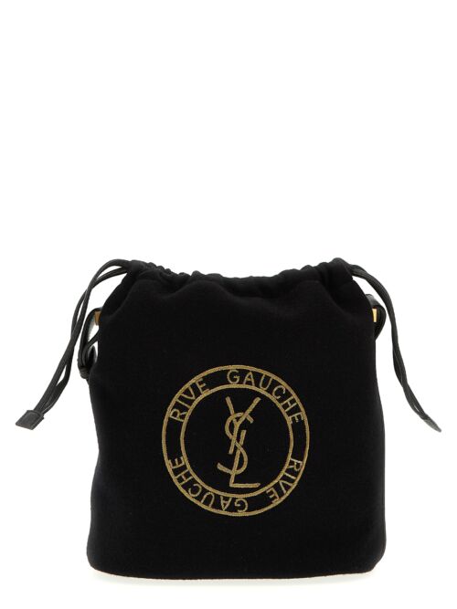 Logo pouch SAINT LAURENT Black