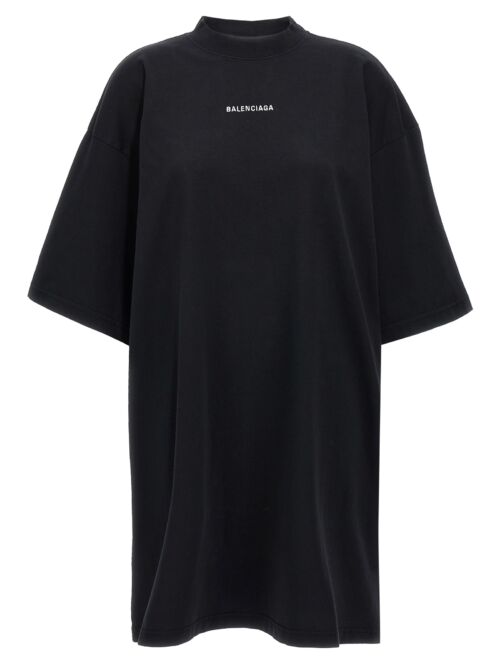 Logo embroidery dress BALENCIAGA Black