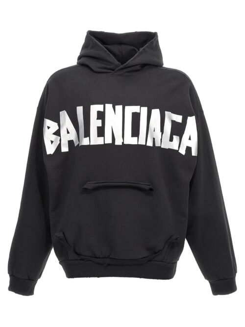 'New Tape Type' hoodie BALENCIAGA Black