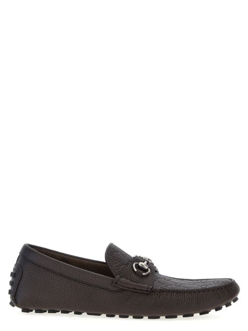 'Morsetto' driver loafers GUCCI Brown