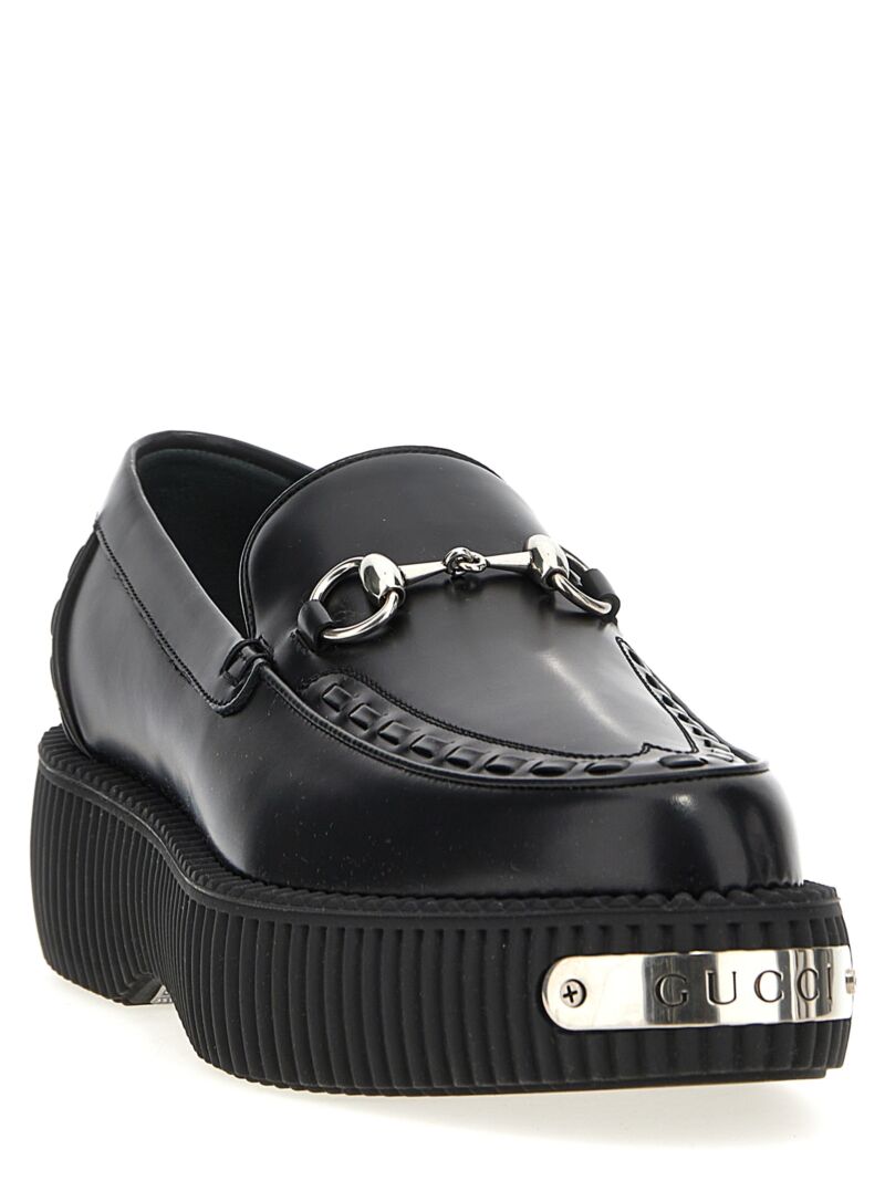 'Creeper Gucci Horsebit' loafers 797095AAD301000 GUCCI Black