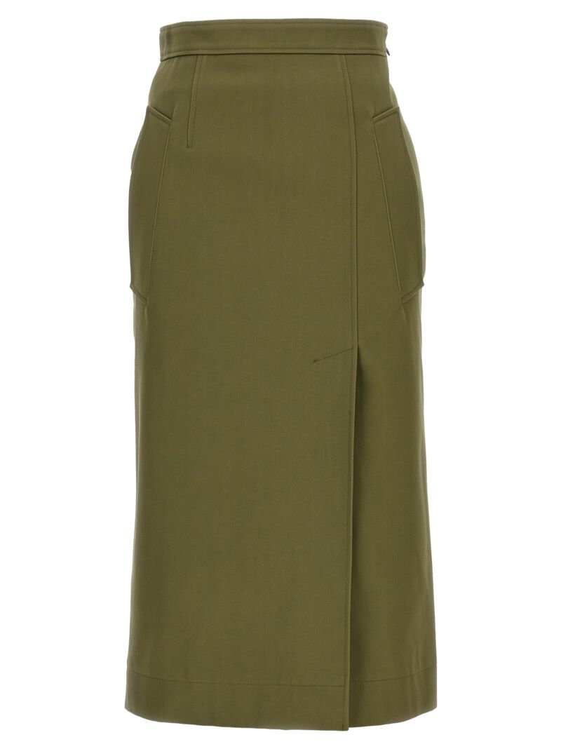 Gabardine skirt ALEXANDER MCQUEEN Green