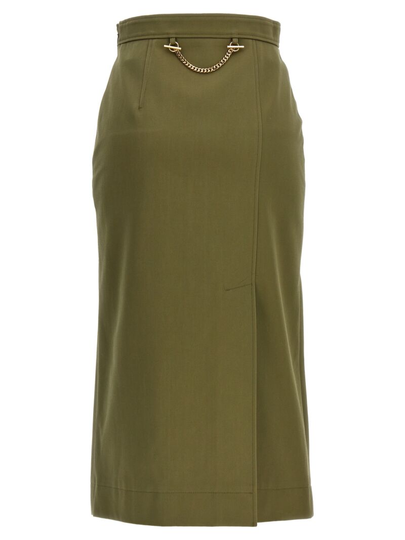 Gabardine skirt 801752QFAAN3003 ALEXANDER MCQUEEN Green