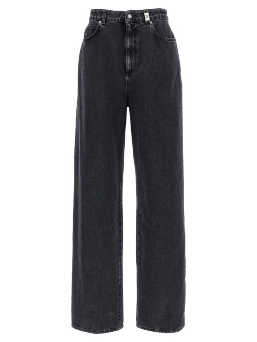 Wide leg jeans ALEXANDER MCQUEEN Black