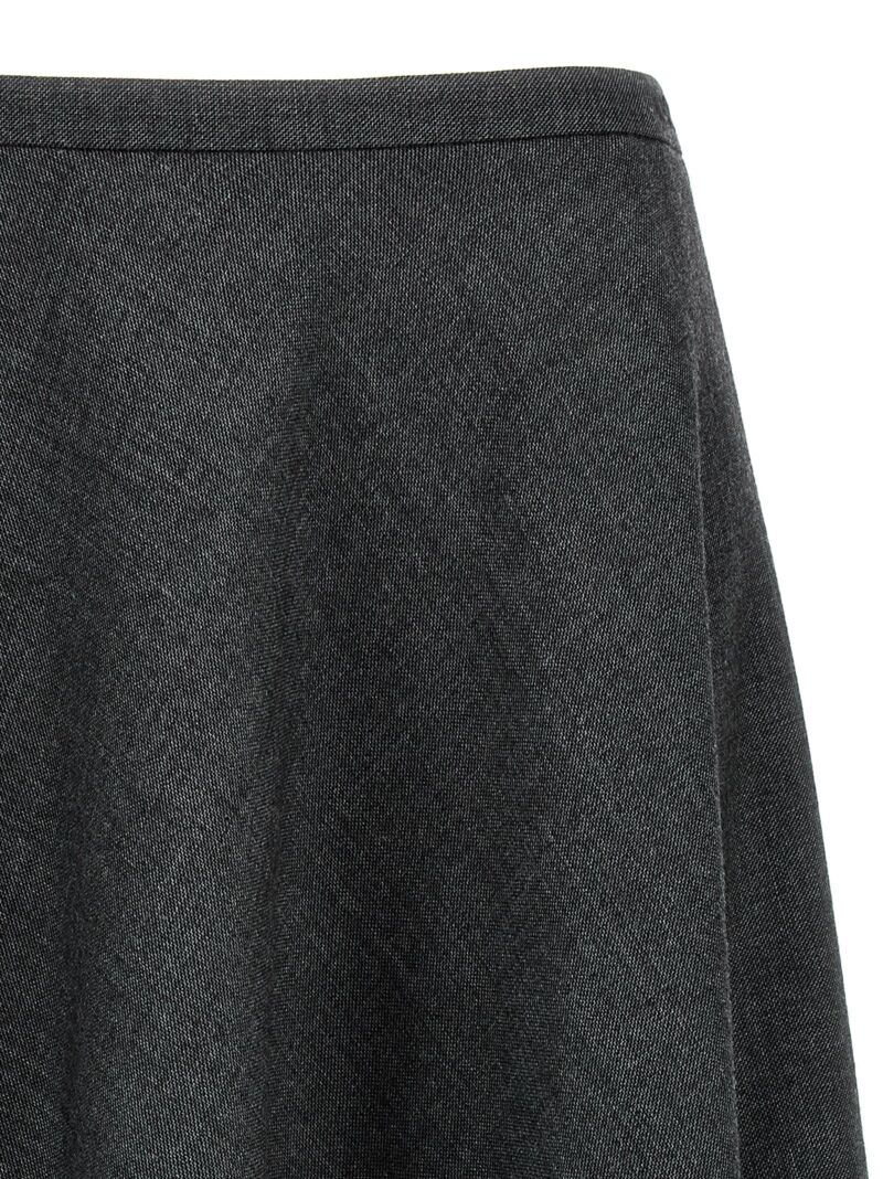 Wool skirt 100% wool GUCCI Gray