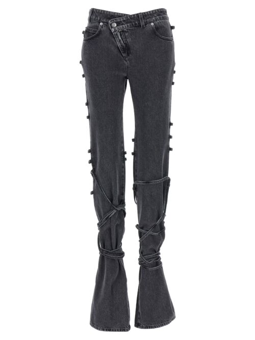 Jeans asymmetric closure ALEXANDER MCQUEEN Black