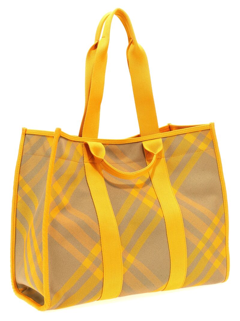 Check shopping bag 8075136HUNTER BURBERRY Yellow