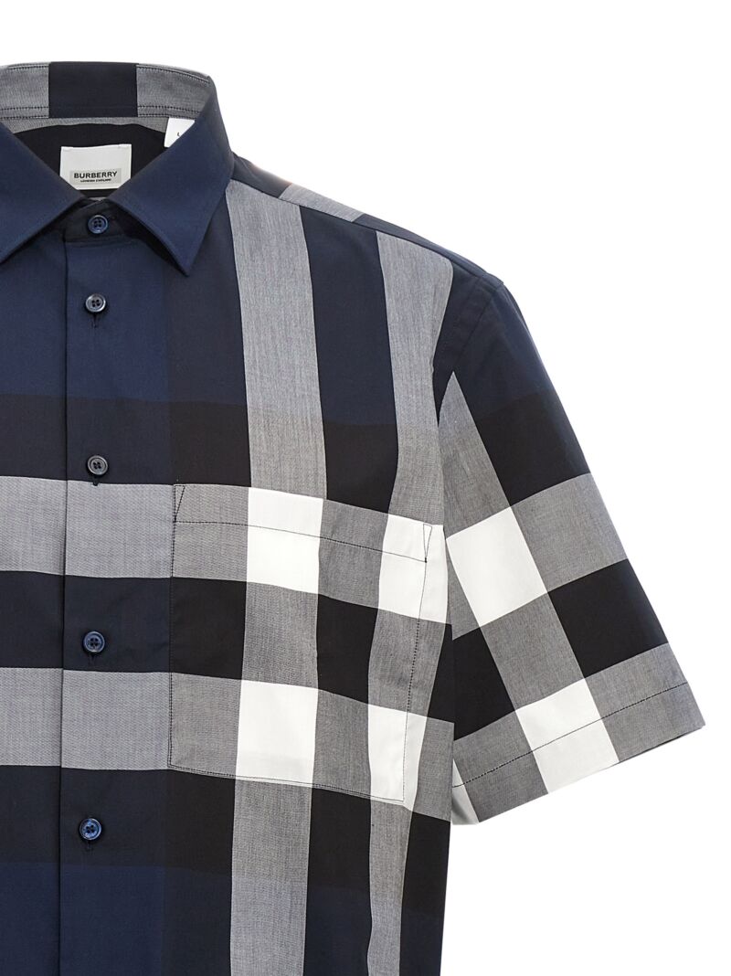 'Summerton' shirt Man BURBERRY Blue