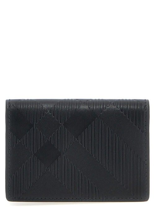 Check card holder BURBERRY Black