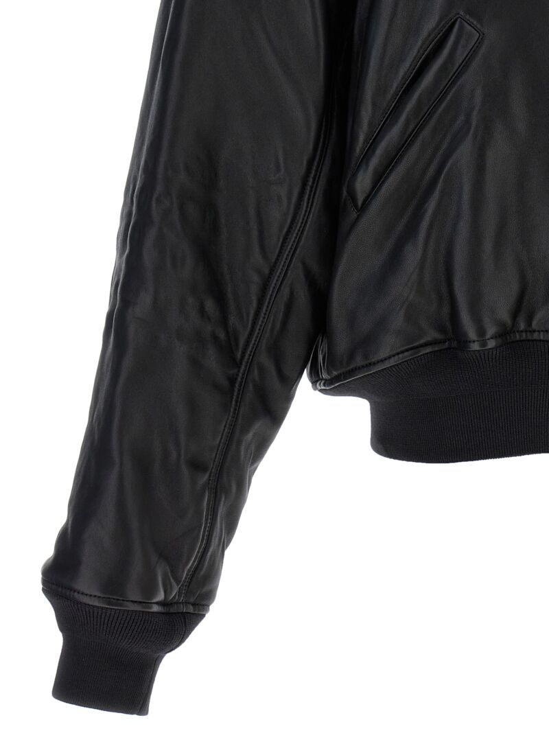 Leather bomber jacket 100% lamb leather BALENCIAGA Black