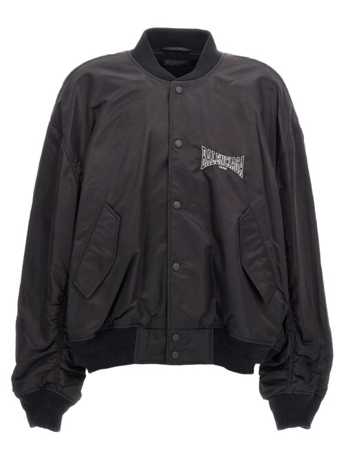 'Varsity Balenciaga Boxing' bomber jacket BALENCIAGA Black