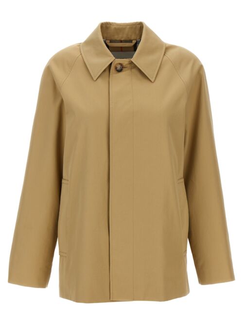 Gabardine short trench coat BURBERRY Beige