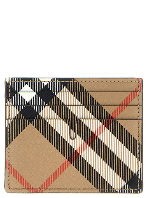 'Tall Check' card holder BURBERRY Beige