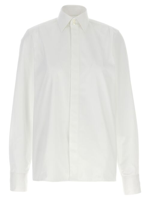 Logo embroidery shirt SAINT LAURENT White