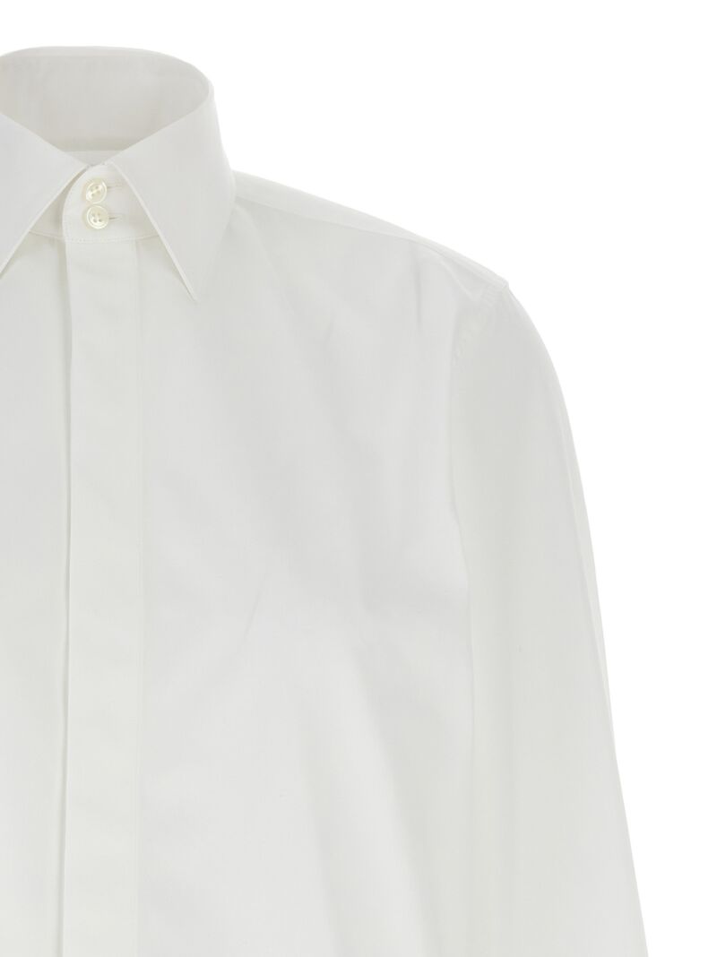 Logo embroidery shirt Woman SAINT LAURENT White