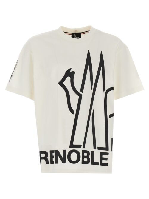 Logo print T-shirt MONCLER GRENOBLE White/Black