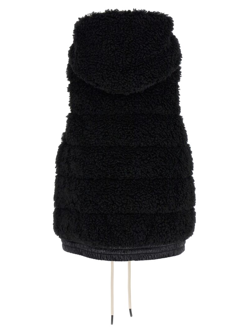 Fur-effect vest 8G00022899A9999 MONCLER GRENOBLE Black