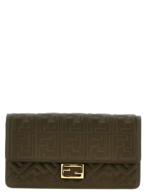 'Baguette' Wallet On Chain FENDI Green