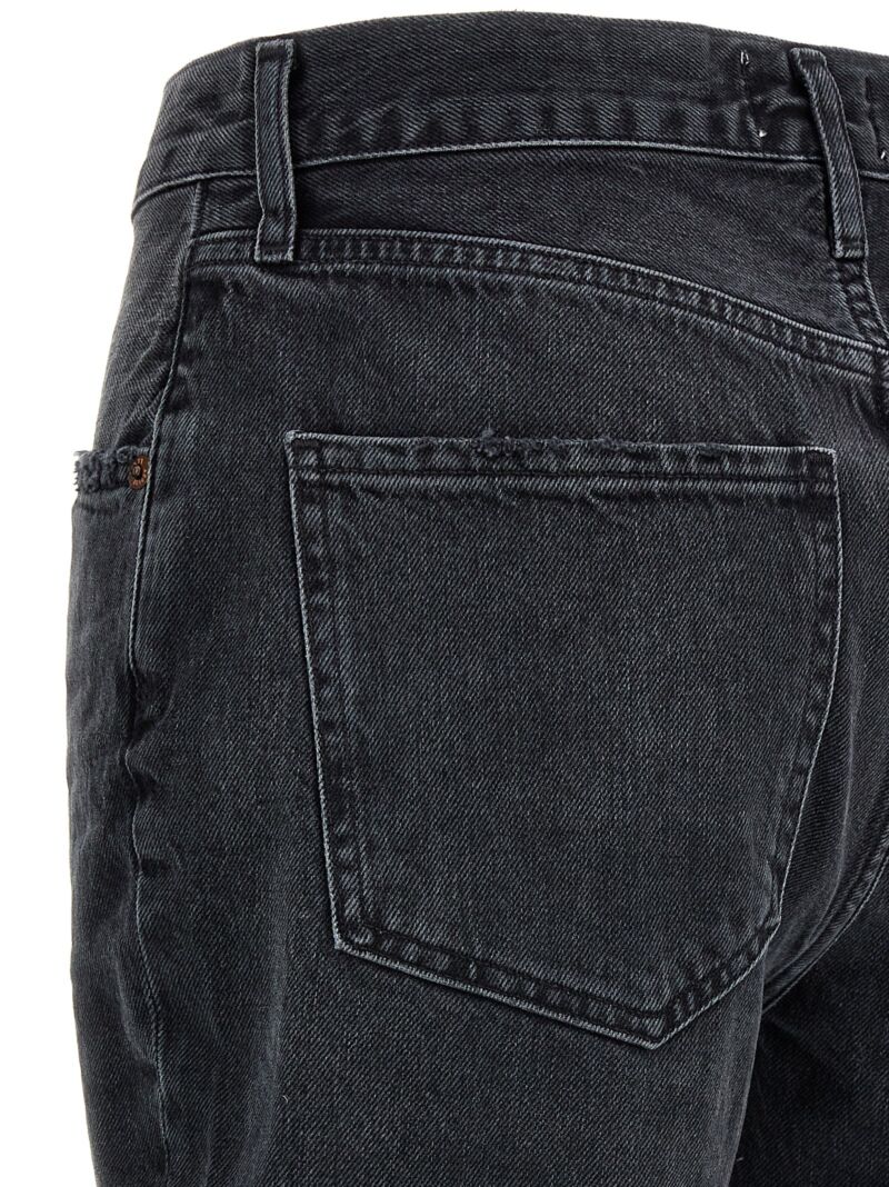 'Riley Crop' jeans 100% cotton AGOLDE Black