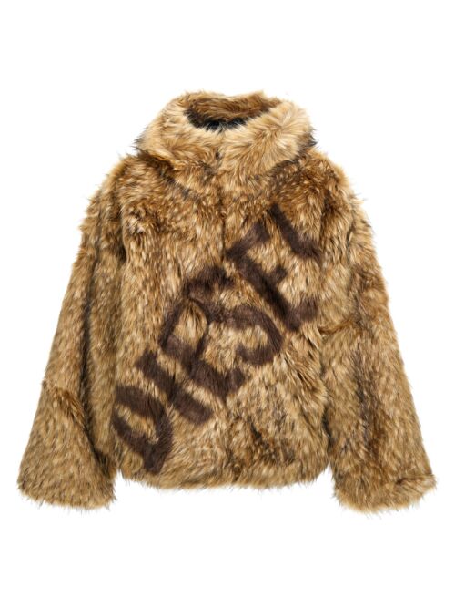 'W-Mag' faux fur DIESEL Brown