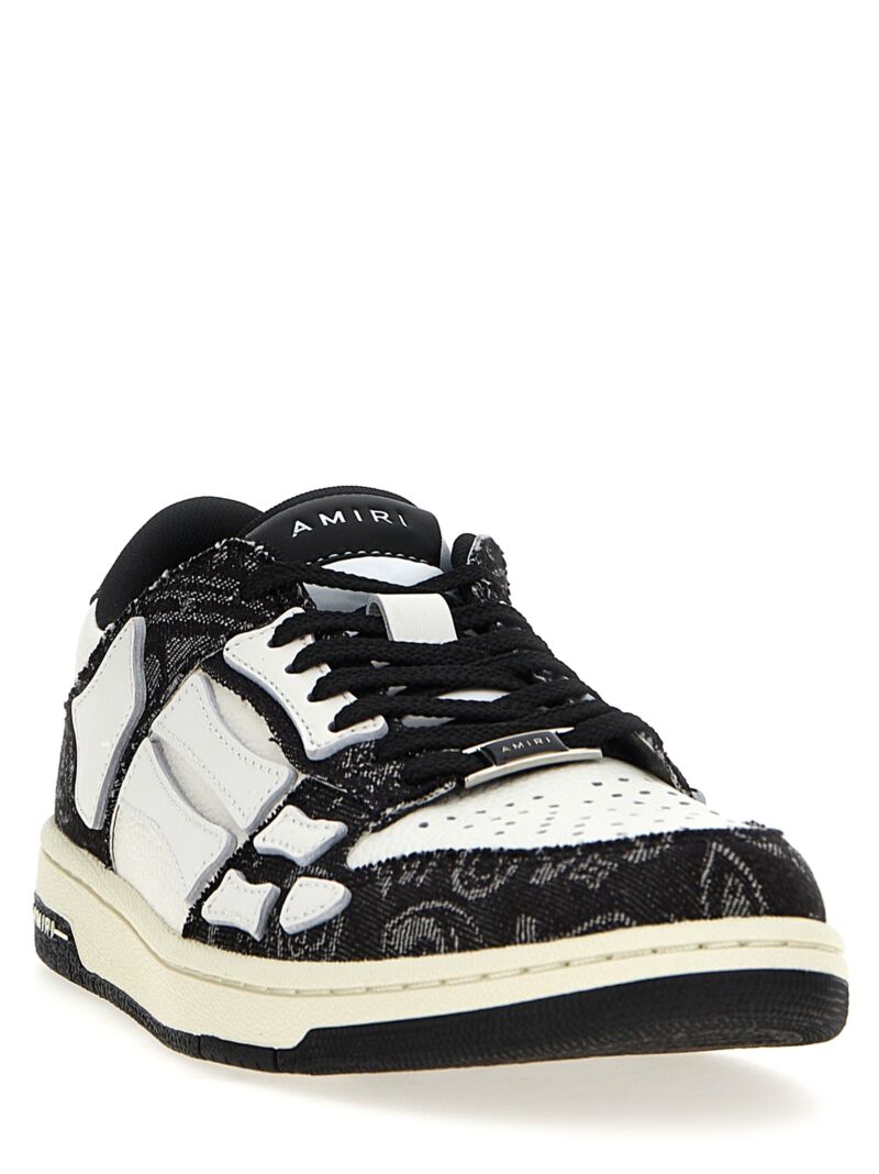 'Bandana Denim Skel Top Low' sneakers AMFOSR1058BLACK AMIRI White/Black