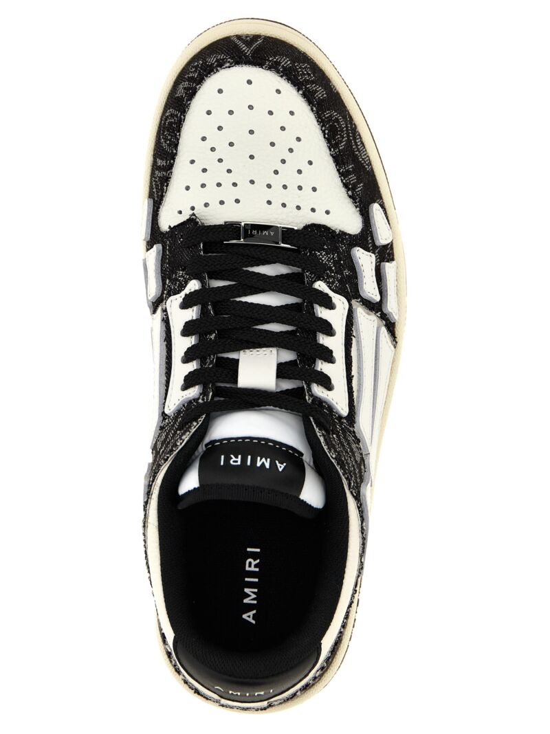 'Bandana Denim Skel Top Low' sneakers  AMIRI White/Black