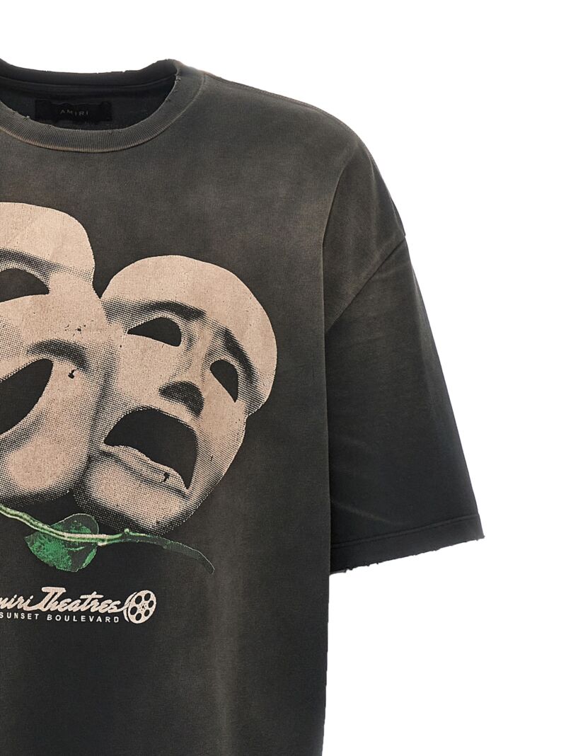 'Theater Masks' T-shirt Man AMIRI Black