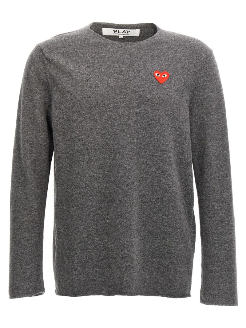 'Heart' sweater COMME DES GARÇONS PLAY Gray