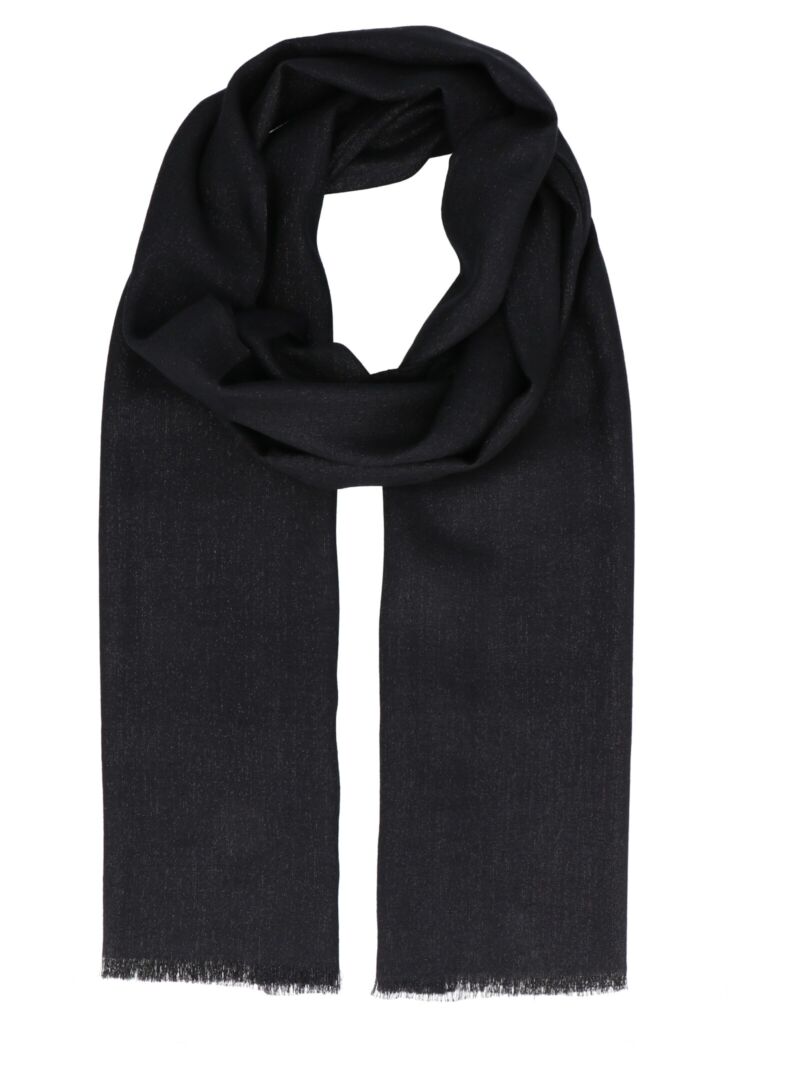 Lurex cashmere scarf BRUNELLO CUCINELLI Black