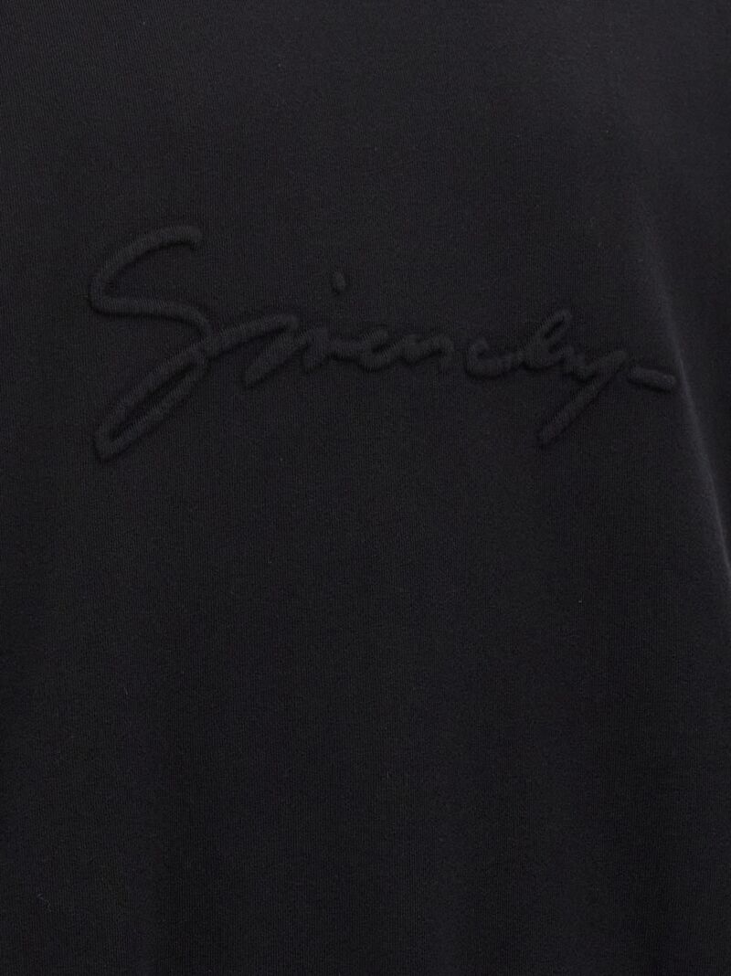 Embossed logo sweatshirt 100% cotton GIVENCHY Black