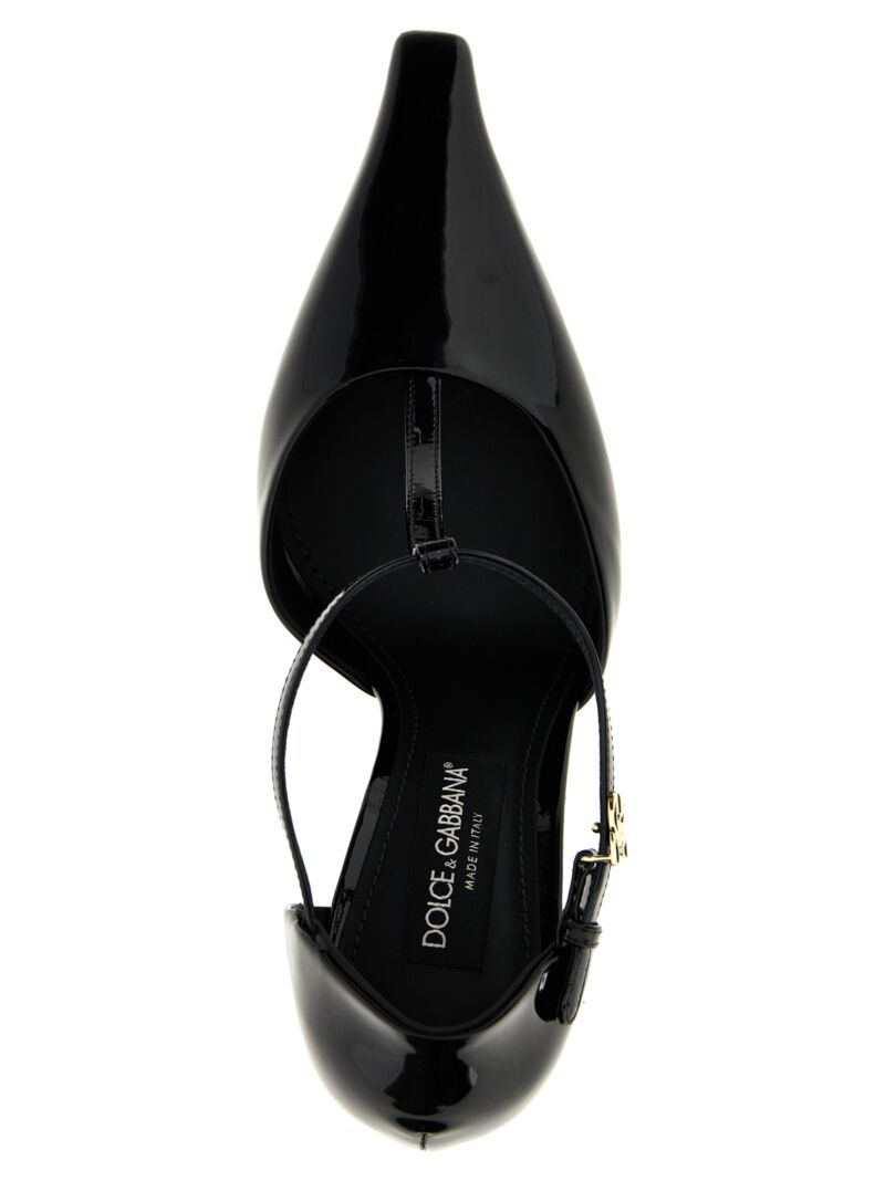 'T-Bar' pumps 100% calfskin leather (Bos Taurus) DOLCE & GABBANA Black