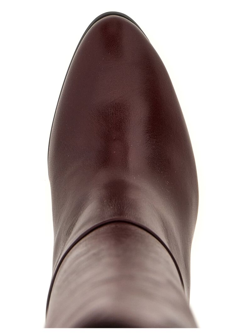 'Eve' boots 100% calfskin leather CHLOÉ Purple