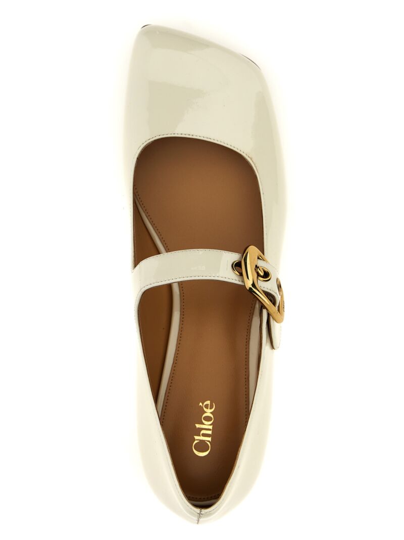 'Polly' ballet flats 100% calfskin leather (Bos Taurus) CHLOÉ White