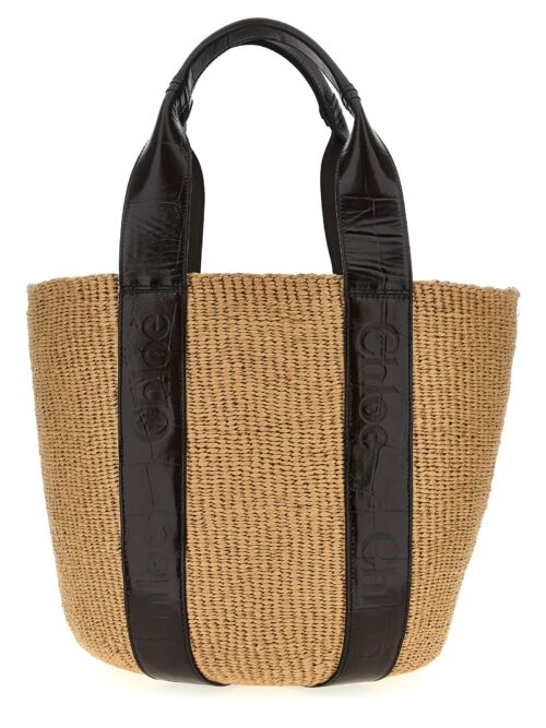 'Woody' large shopping bag CHLOÉ Brown