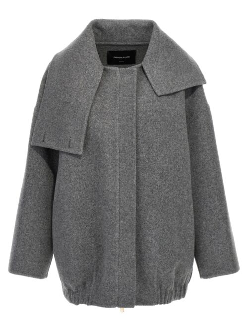 Wool coat FABIANA FILIPPI Gray