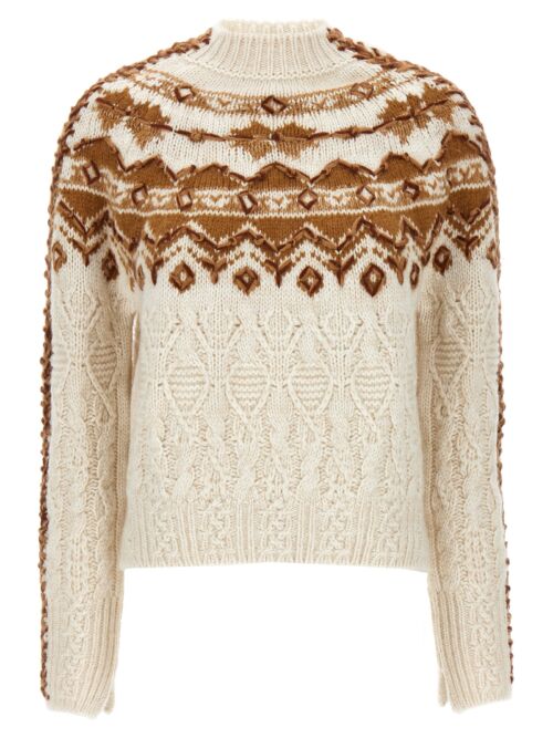 Jacquard sweater ERMANNO SCERVINO White