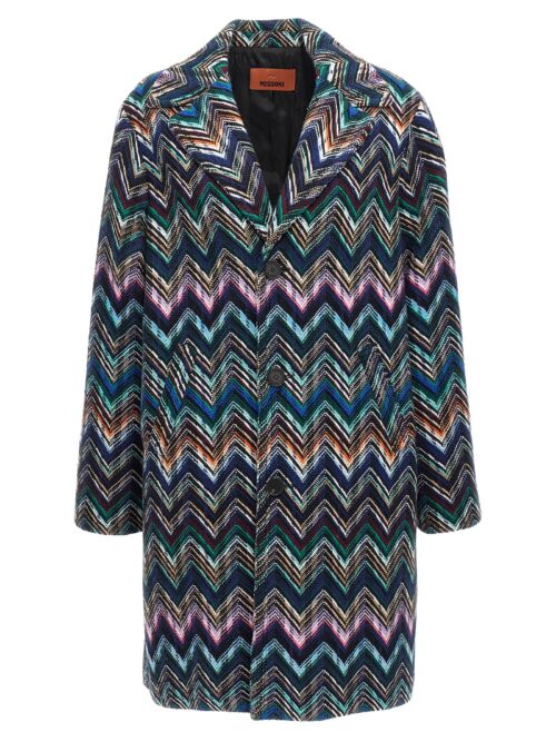 Zigzag coat MISSONI Multicolor