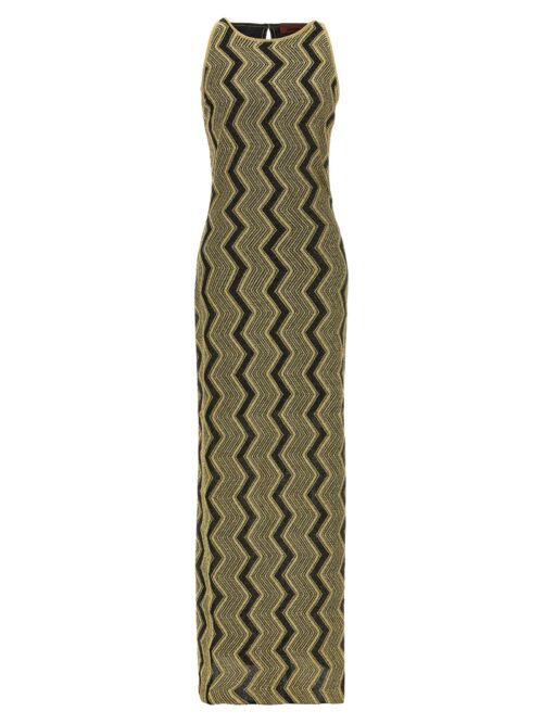 Zig zag lamé long dress MISSONI Multicolor