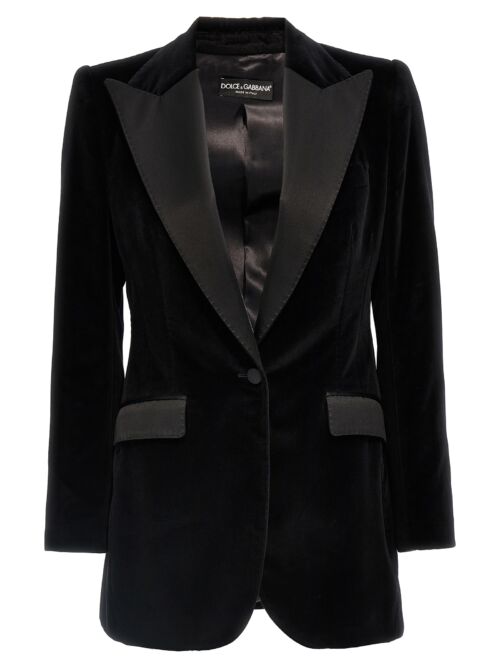 'Turlington' tuxedo blazer DOLCE & GABBANA Black